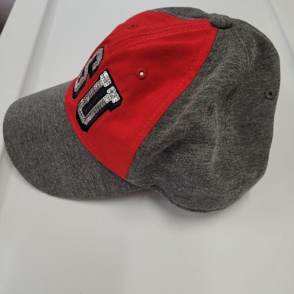 OSU Official  bling Sequine Letters Scarlet & Gray Adjustable Ball Cap - Picture 4 of 9